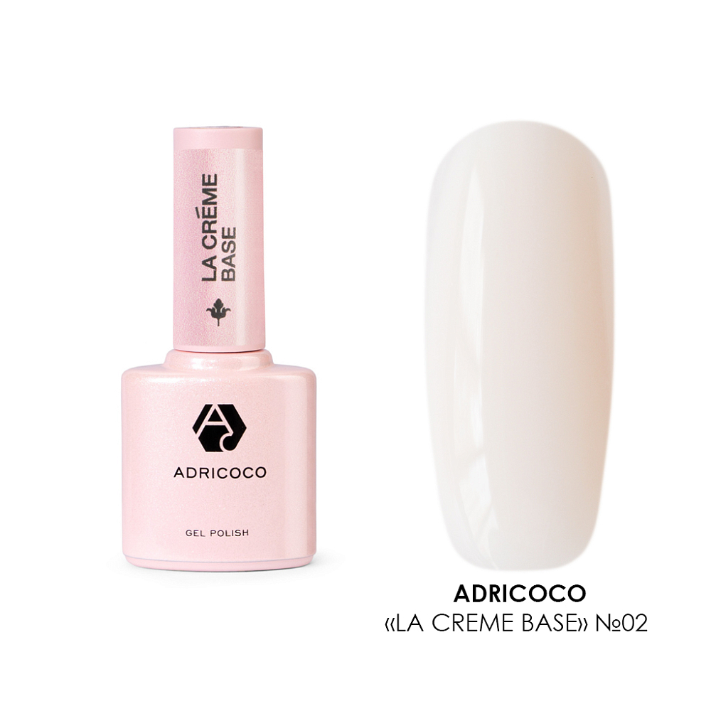 ADRICOCO, Камуфлирующая база, La creme base №02 - сливочный крем, 10 мл