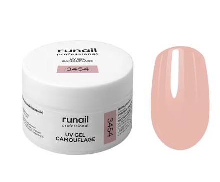 RUNAIL, Камуфлирующий УФ-гель (цвет: Французский бежевый), 15 г №3454
