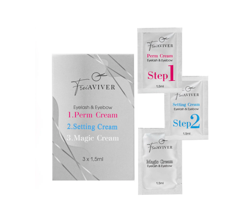 FreiAVIVER, Набор составов для ламинирования ресниц и бровей (3*1.5ml)
