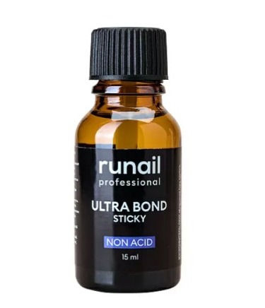 RUNAIL, Праймер бескислотный с липким слоем Ultra bond, 15 мл