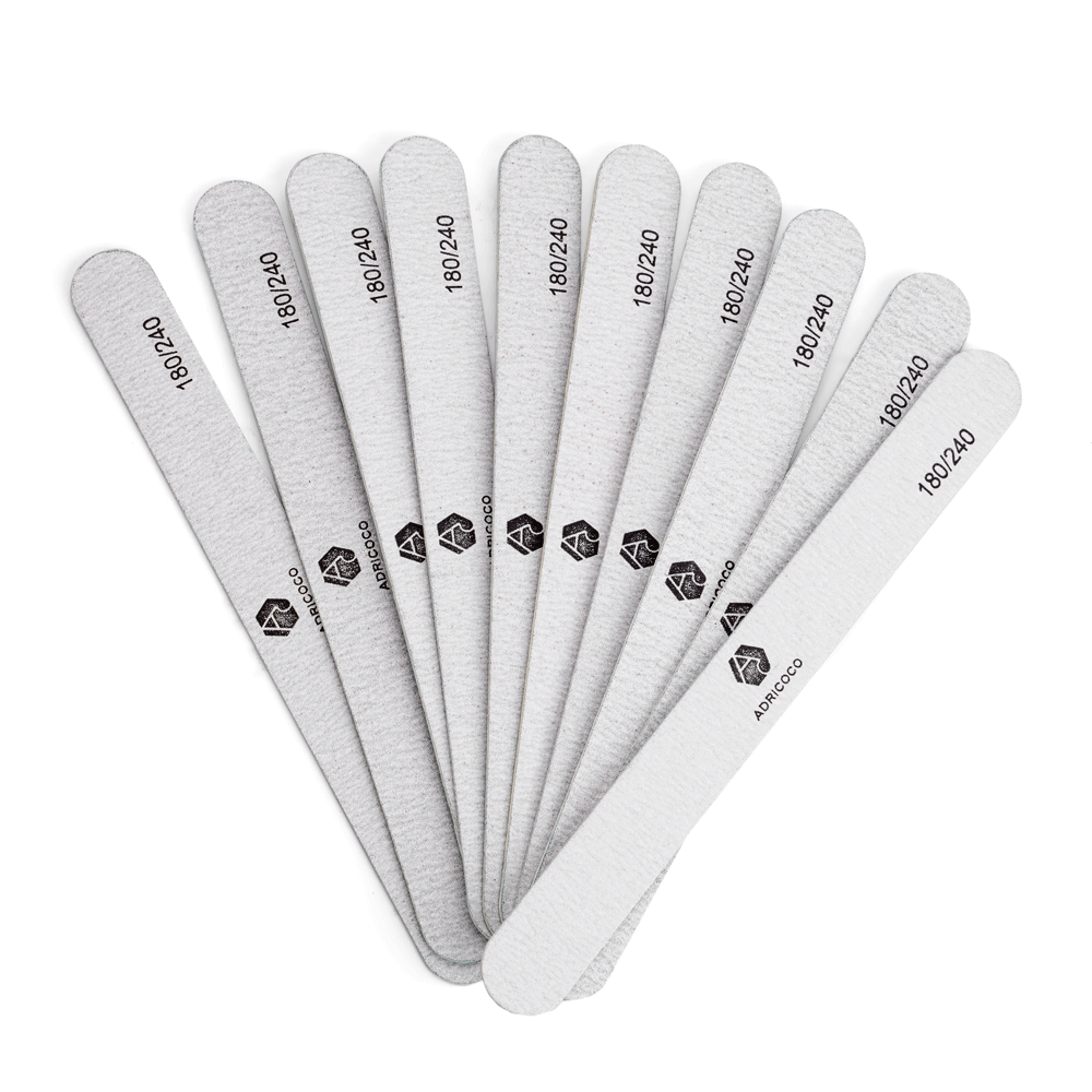 ADRICOCO, Пилка узкая  240/240 10 шт в упак.