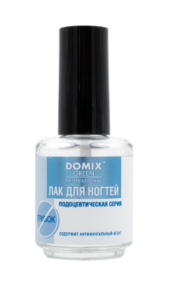 DOMIX GREEN, Лак для ногтей с антифунгальным агентом, 17 мл