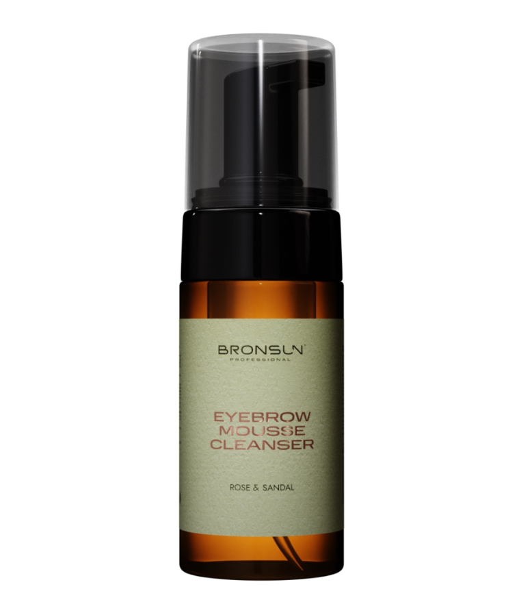BRONSUN, Мусс- пенка для очищения бровей ROSE&SANDAL, 100 мл