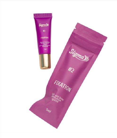 Sigma, Состав для ламинирования бровей и ресниц №2 "Fixation", 5мл 