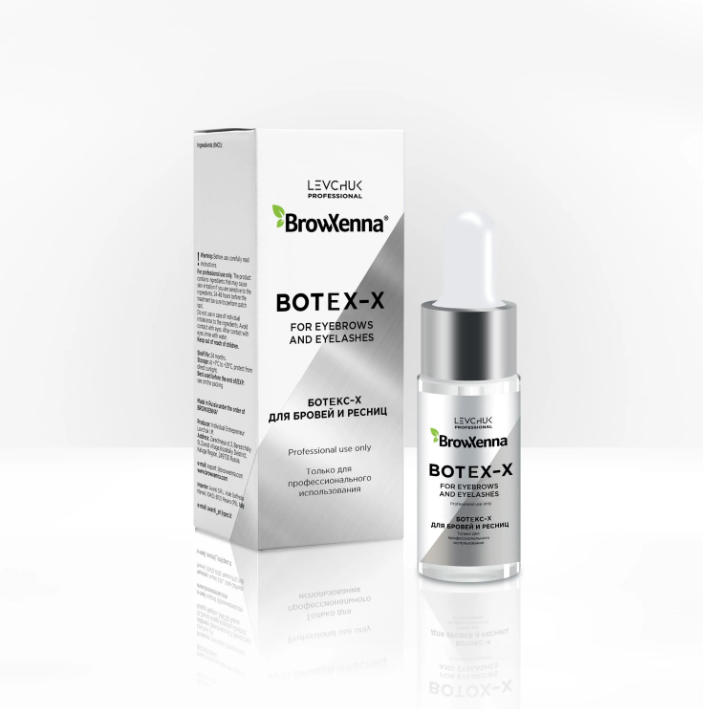 BrowXenna, Ботокс для бровей и ресниц Botox-X, 10 мл Ч/З
