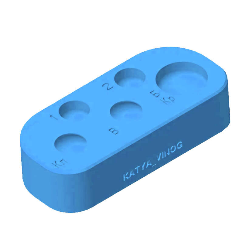 KATYA VINOG, Палитра для клея для ламинирования ресниц Голубая , 1шт