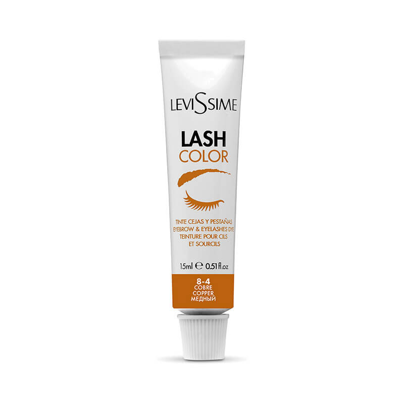 Levissime, LASH COLOR EYEBROWS, Краска для бровей и ресниц медный № 8-4, 15 мл Ч/З