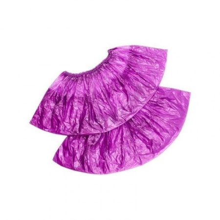 Elegreen, Бахилы медицинские одноразовые из ПНД-арт.ПНД-15/2р ЭГЦФ-40/2 Фиолетовые 3,7 г, 50 пар