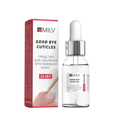 Milv, Кератогель щелочной  "GOOD BYE CUTICLES". 15 мл