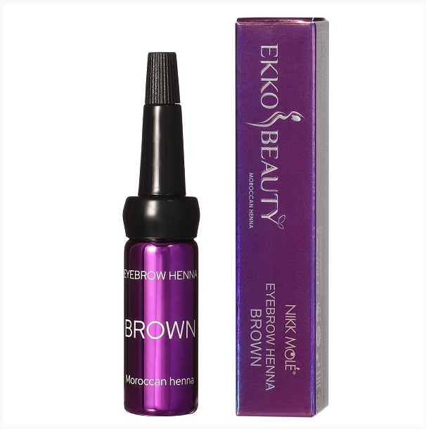EKKOBEAUTY, Хна для бровей, Brown, 10гр