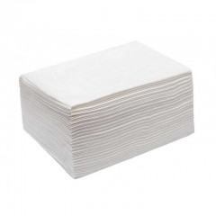 WW Полотенце большое 45*90, спанлейс ЭКОНОМ, белый 50 шт ПАЧКА