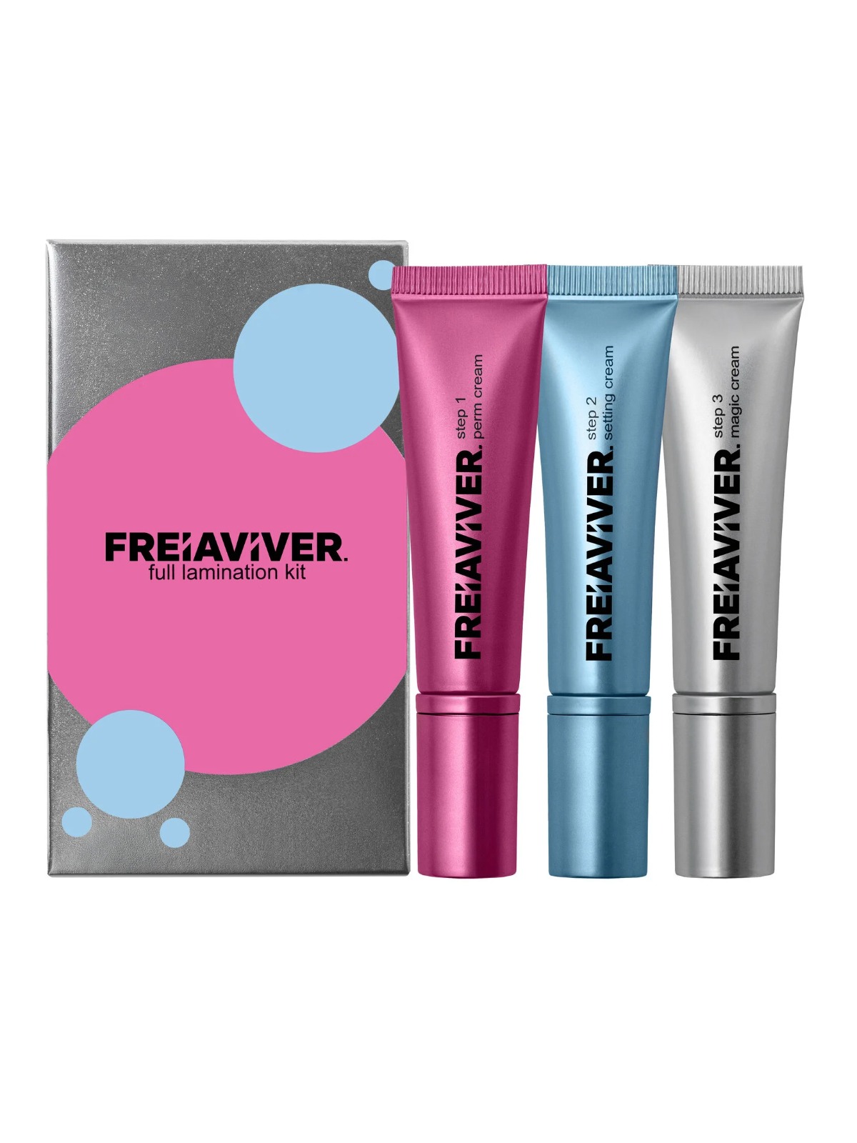 FreiAVIVER, Набор составов для ламинирования ресниц и бровей (3*15ml) Ч/З