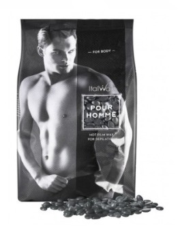 ItalWax, Воск горячий (пленочный) "POUR HOMME" (мужской), гранулы, 1 кг