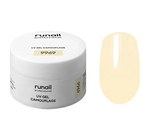 RUNAIL, Камуфлирующий УФ-гель (цвет: Сгущенное молоко), 15 г №9969