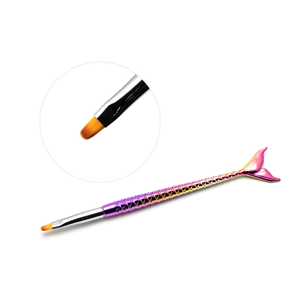 Кисть для геля "Русалка" закругленная №8