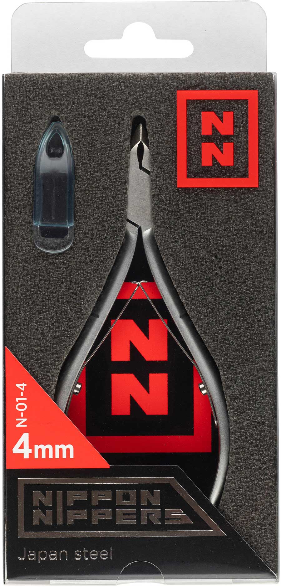 NIPPON NIPPERS, Кусачки для кутикулы, двойная пружина, 4 мм, N-01-4