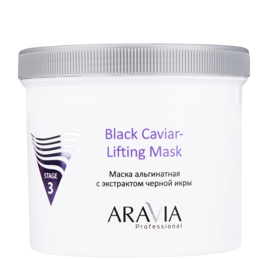 ARAVIA Professional 6010, Маска альгинатная с экстрактом черной икры "Black Caviar-Lifting", 550 мл