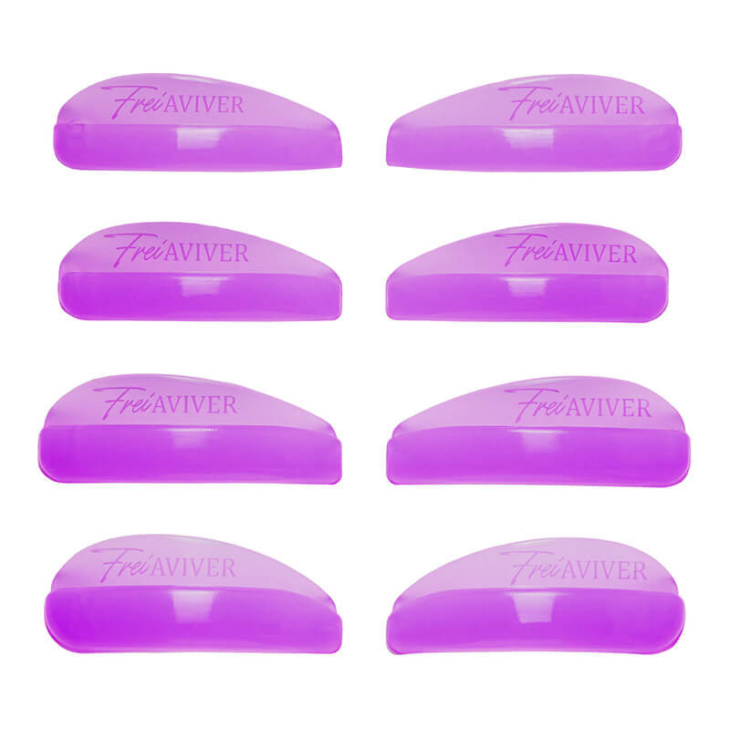 FreiAVIVER, Набор силиконовых валиков глянец (фиолетовый), 4 пары