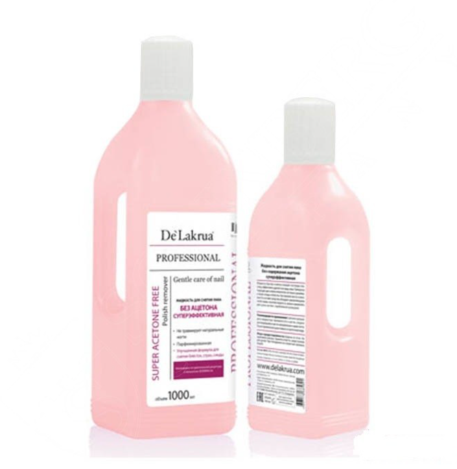 De Lakrua, Жидкость для снятия акрила и иск.ногтей, 1000 мл