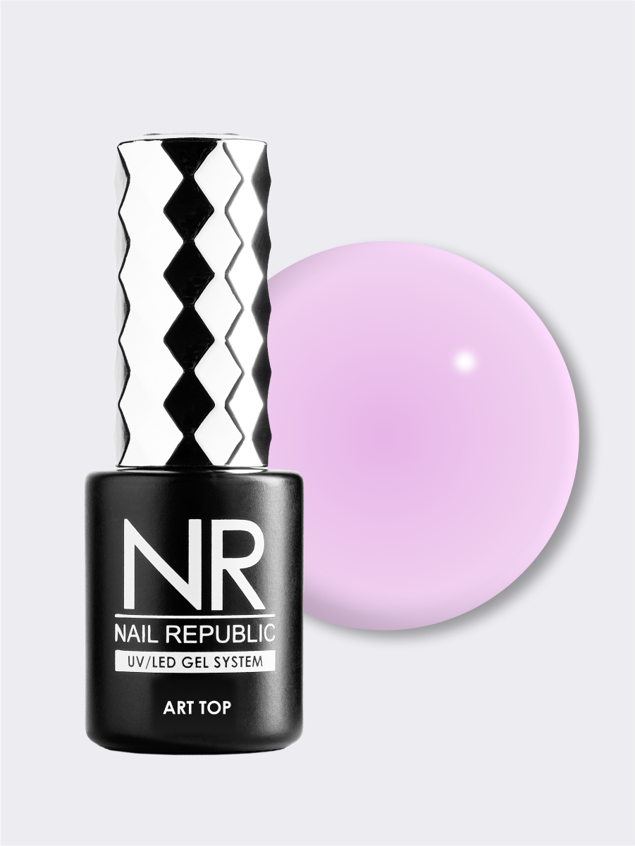 NR, Топ глянцевый цветной Лавандовый день ART TOP GLOSS PROVENCE №22, 10 мл