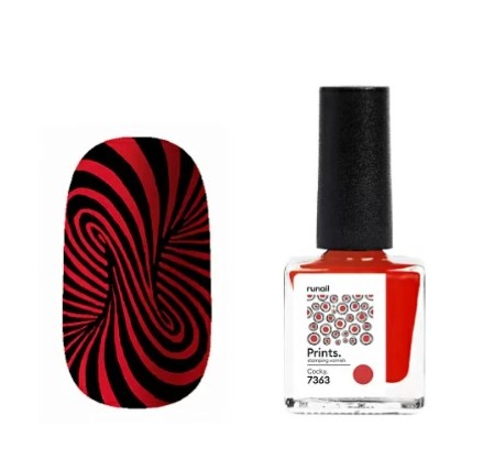 RUNAIL, Лак для стемпинга Prints (цвет: Cocky), 8 мл 