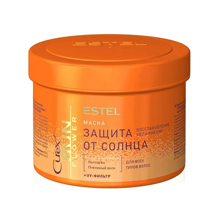 ESTEL CUREX SUN FLOWER, Маска д/волос - восстановление и защита с UV-фильтром арт.CRS500/M2, 500 мл