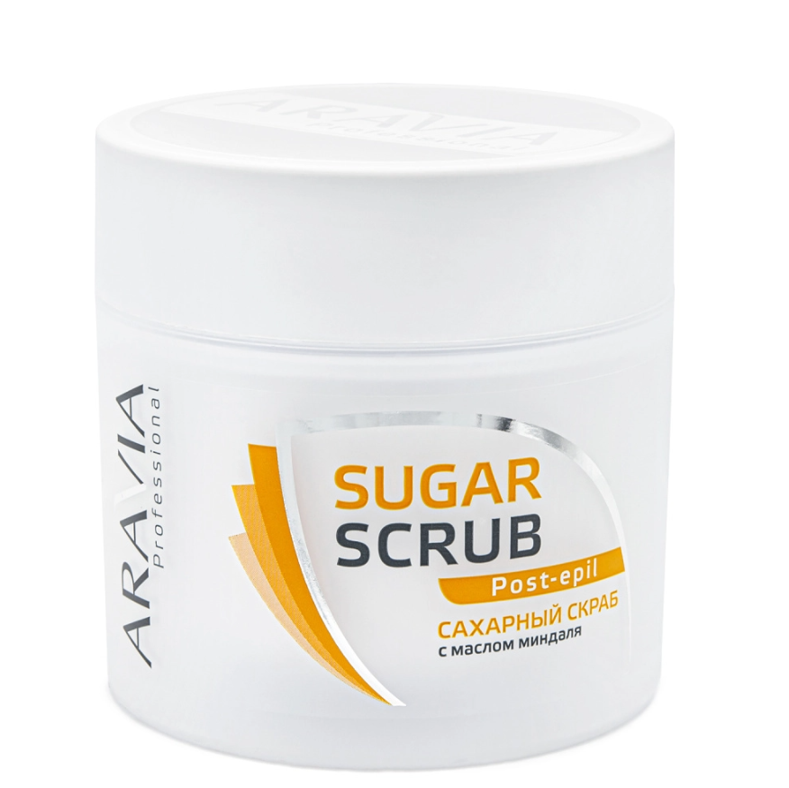 ARAVIA Professional 1049, Сахарный скраб с маслом миндаля, 300 мл