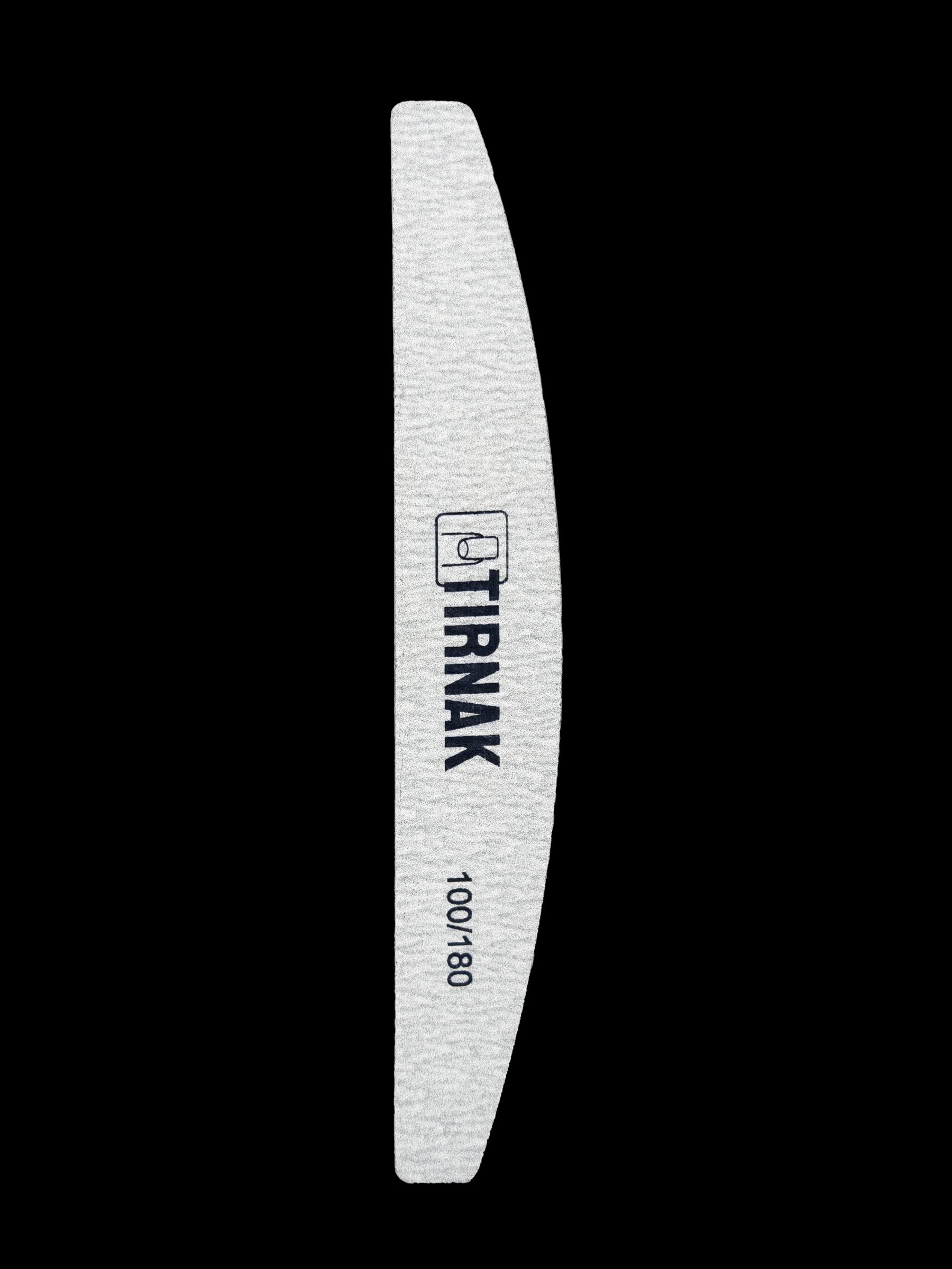 TIRNAK, Пилочка полумесяц для ногтей (на вспененной основе) 100/180, 1 шт
