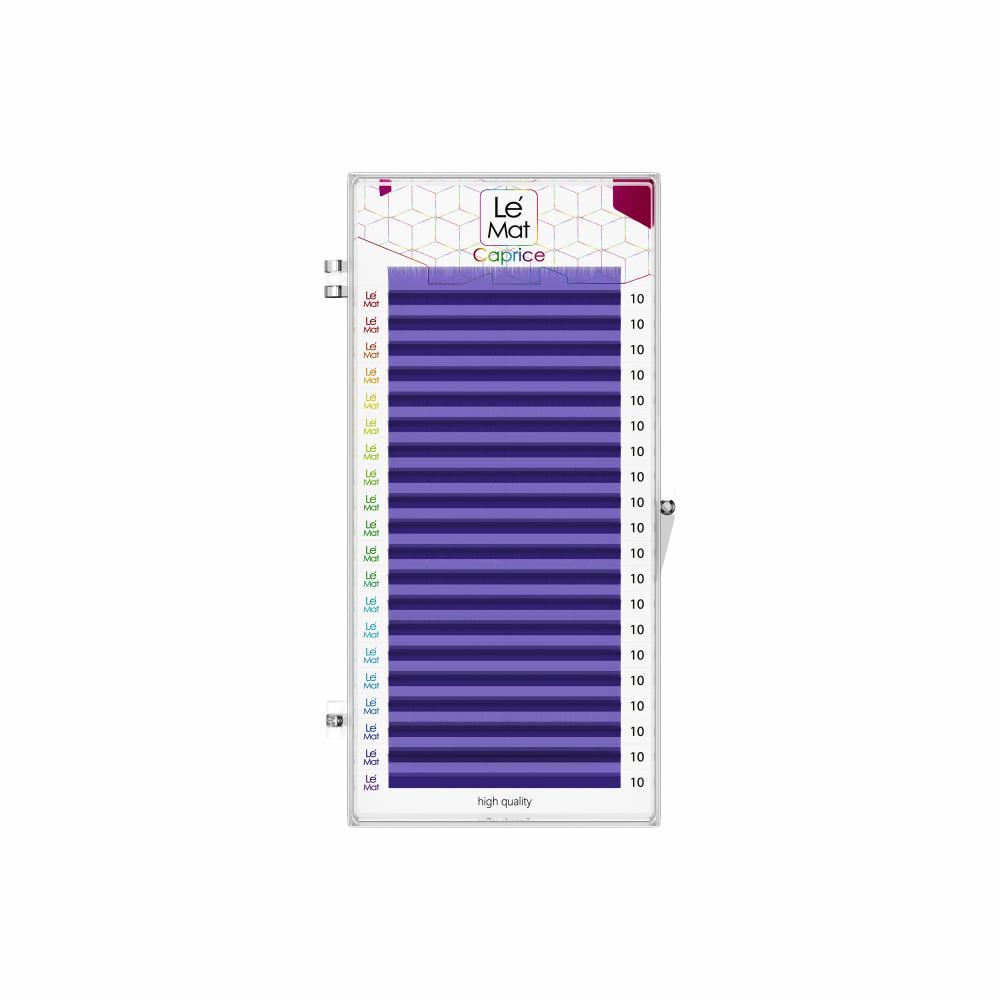 Le Maitre, Ресницы Violet "Caprice" 20 линий M 0.10 MIX  7-13 mm