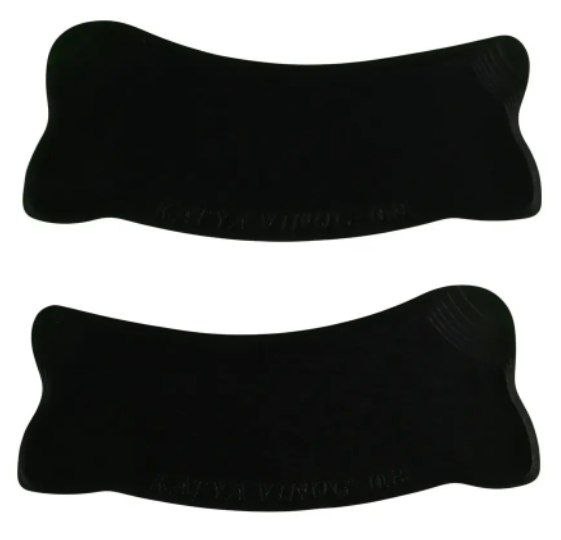 KATYA VINOG, Патчи липкие многоразовые силиконовые  черные бант 1 пара 