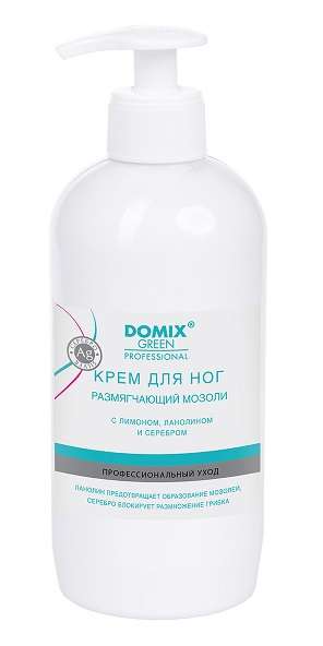 DOMIX GREEN, Крем для ног размягчающий мозоли, 500 мл