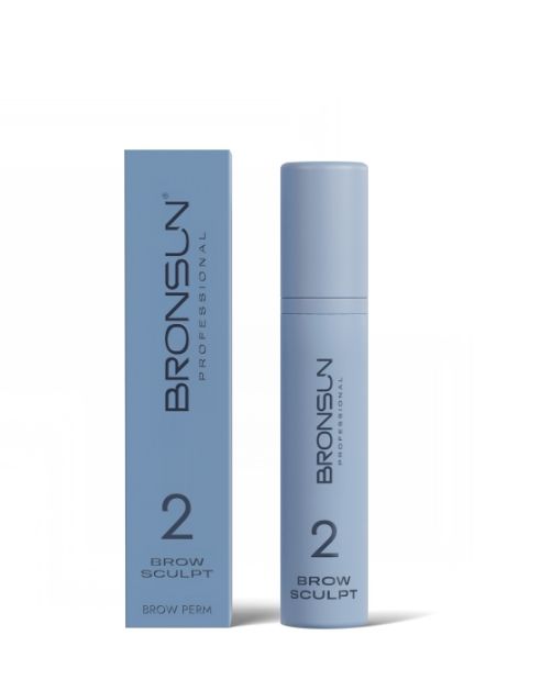 BRONSUN, Состав #2 для долговременной укладки бровей BROW SCULPT, 10 мл Ч/З