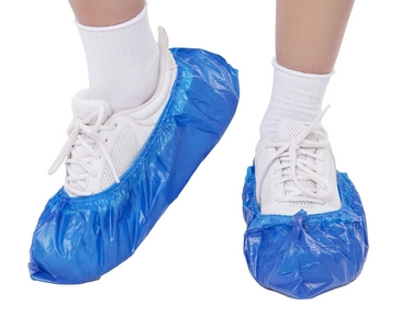 Elegreen, Бахилы медицинские одноразовые из ПНД двойные-арт.ГПЭГ-60/2 Синие 6 г, №2400