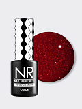 NR, 432 Perfect red гель-лак, Мерцающий алый рубин, 10 мл