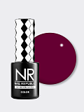 NR, 201 Perfect red гель-лак, Темно-красный, 10 мл