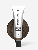 BRONSUN NUDE RANGE, Крем-краска для бровей и ресниц, цвет темно-коричневый #7, 15 мл