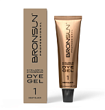 BRONSUN, NEW FORMULA Краска для ресниц и бровей, цвет черный #1, 15мл