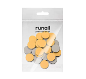 RUNAIL, Спонж-файл для педикюрного диска, размер М(20 мм), 320 грит, 25шт.№7745