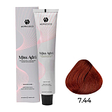 ADRICOCO Miss Adri, Крем-краска для волос 7.44 Блонд медный интенсивный, 60 мл