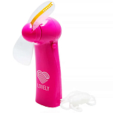 Lovely, Мини-вентилятор  с LED-подсветкой, розовый