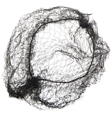 DEWAL, CE100 Сеточка для прически, черная 2 шт/уп