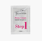 FreiAVIVER, Состав №1 В САШЕ д/ламинирования ресниц и бровей Perm Cream, 1,5 мл