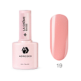 ADRICOCO, Камуфлирующая база, La creme base №19 - розово-карамельный с шиммером, 10 мл
