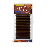 Rili, Ресницы коричневые 16 линий - MIX (M 0.10 6-13мм)