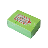 Салфетки хлопковые плотные зелёные (4х6см)