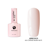 ADRICOCO, Камуфлирующая база, La creme base №15 - натуральный пудровый с шиммером, 10 мл