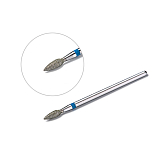 Фреза алмазная, пламя (средняя твердость) 2.7х7.3 мм 1шт