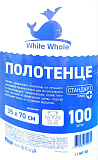 WW Полотенце малое 35*70, СТАНДАРТ ПЛЮС, спанлейс 50, белый 100 шт РУЛОН