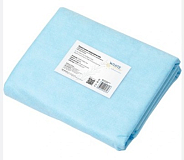 White Line, Простыня медицинская одноразовая 140*200, СМС-20, голубой 10 шт ПАЧКА