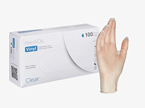 mediOk, Перчатки виниловые неопудренные, L, 50 пар, Ч/З